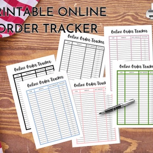 Printable Order Tracker | Organize Online Shopping | Housewife&#39;s Productivity Tool
