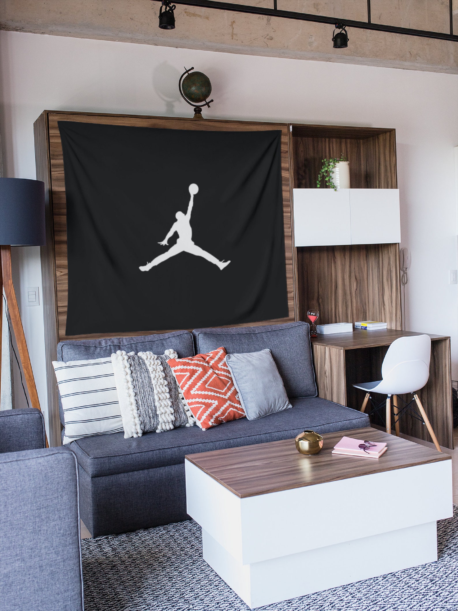 Michael Jordan Tapestry NBA Fan Home Decor Air Jordan Series Etsy