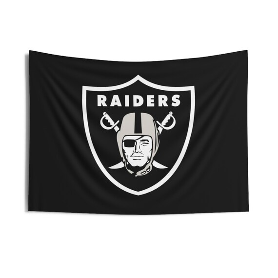 Raiders Tapestry Wall Dacor Sports Wall Art Playroom Decor NFL Poster Print Kids Gift Home Decor Home Living Etsy