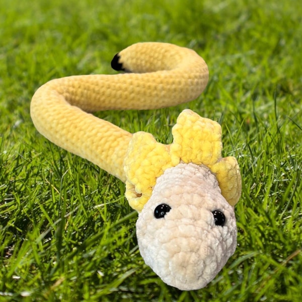 Amigurumi Crochet Plushie Banana Snake