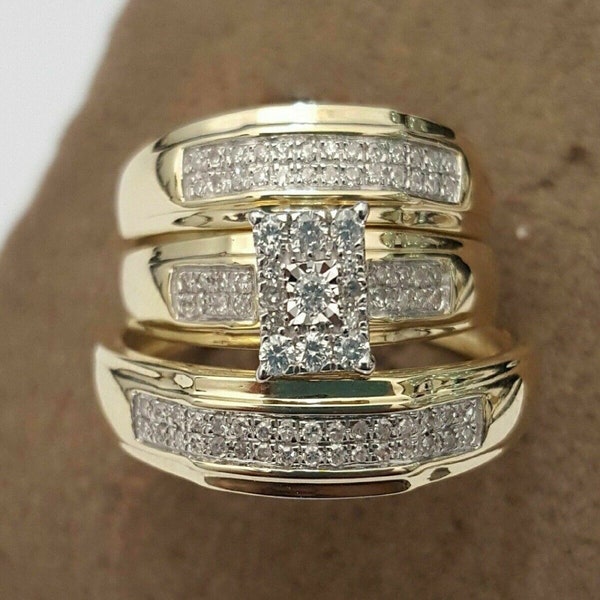 Wedding Ring Set Etsy