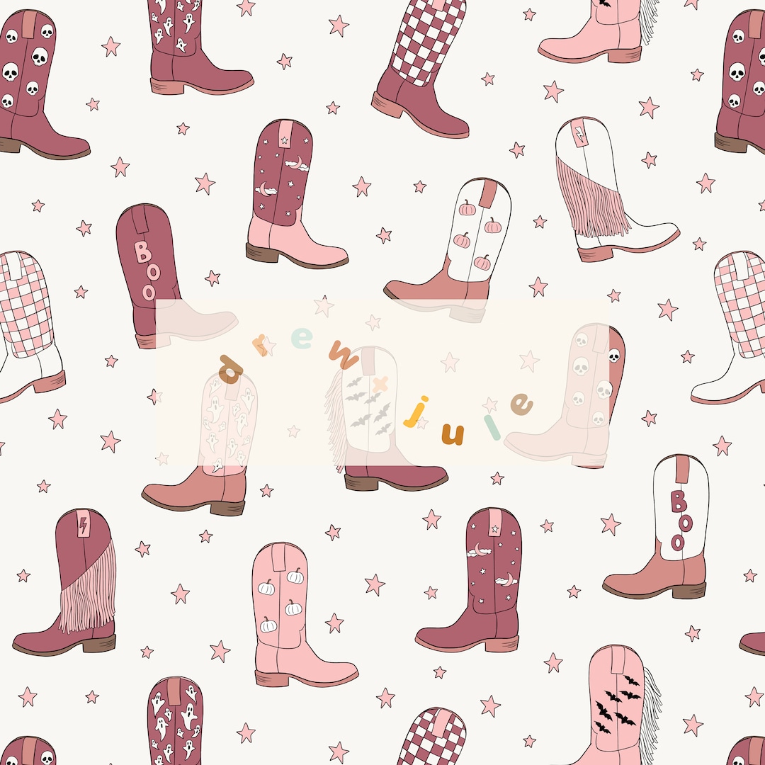 Pumpkin Print Pattern Men Women Leather Boots