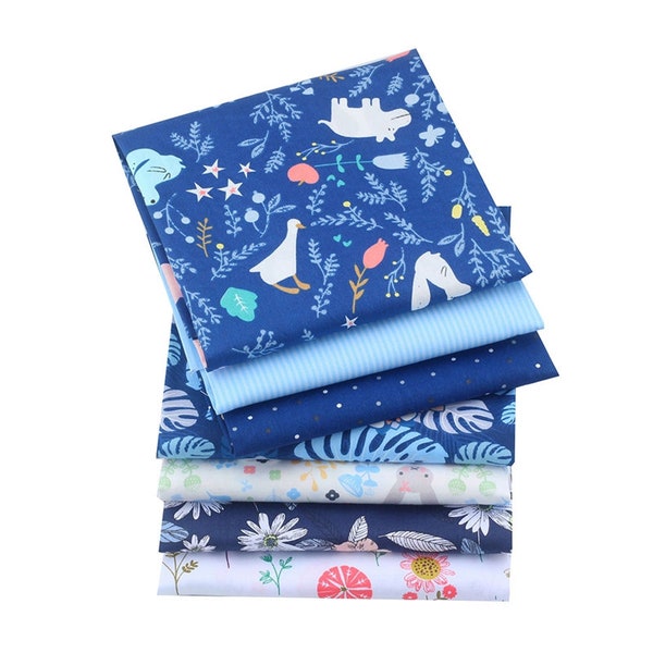 8. Packs de tissus. 50x40 tissus de coton imprimés patchwork tissu pour enfants chutes de tissu tissu patchwork tissus coupes de tissu tissus résiduels artisanat