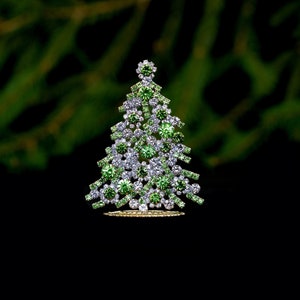 Crystal Christmas Tree for $1,320 | Clear | Luxury Czech Jewelry