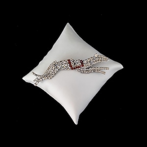 Handmade Greyhound Brooch – Sleek and Speedy
