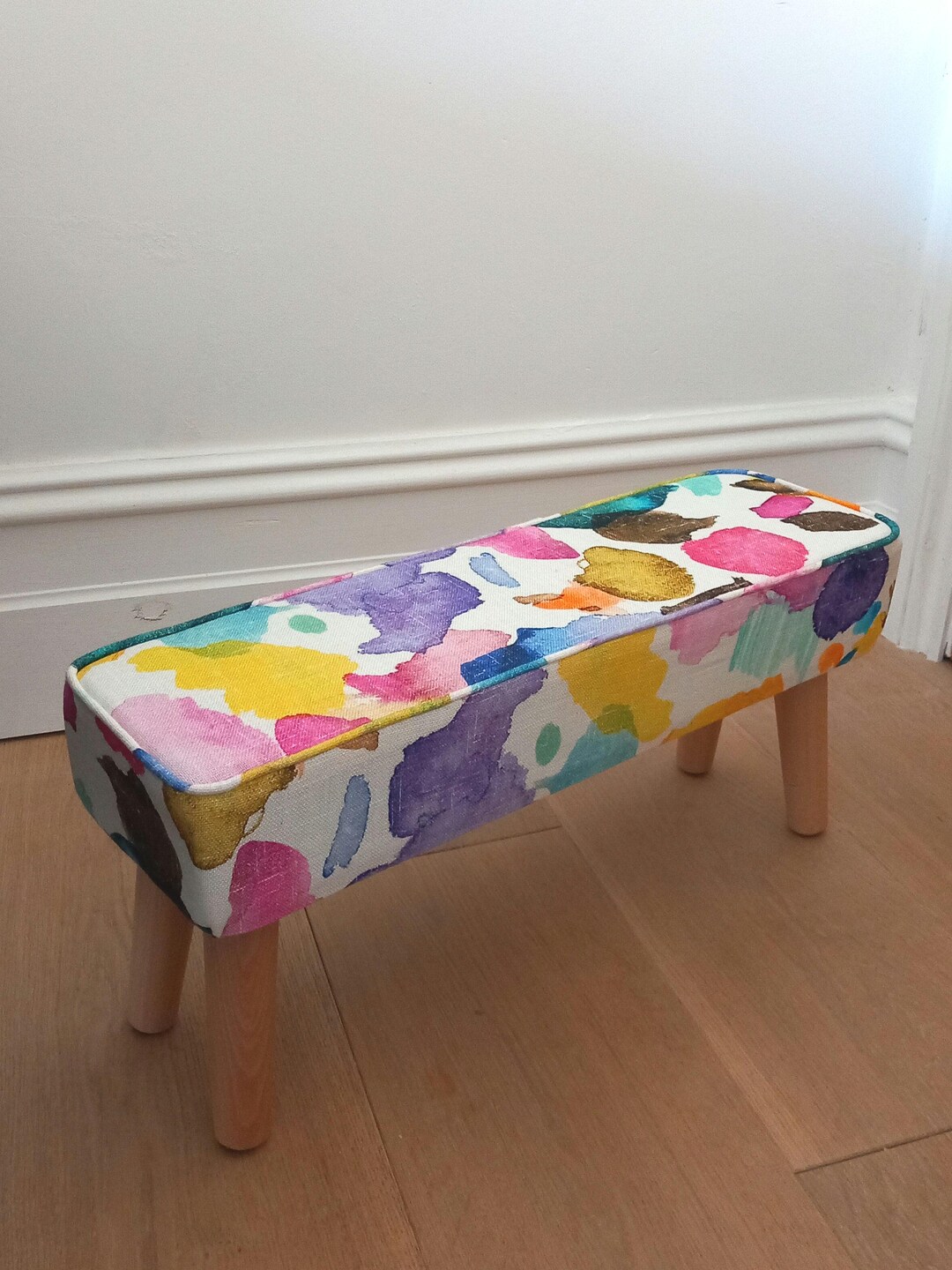 Funky Footstool Bench Portree Bluebellgray - Etsy UK
