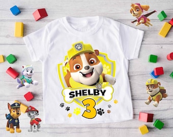rubble birthday shirt