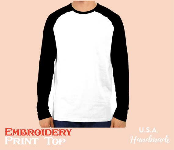 Sublimation Blank Raglan Shirt Blank T 