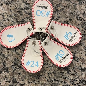 Baseball Leder Schlüsselanhänger
