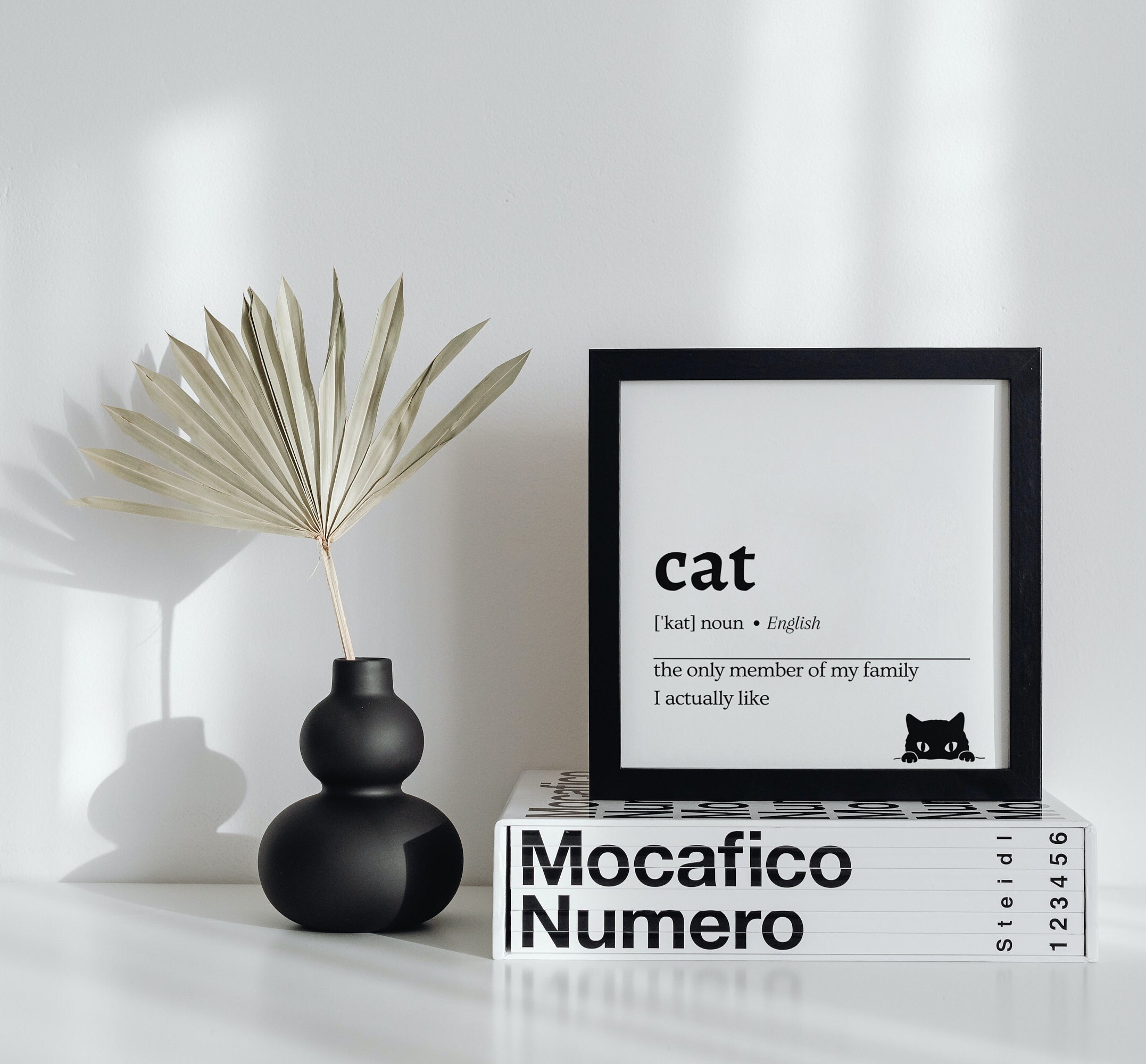 Cat Dictionary Definition Print Funny Printable Wall Art Funny Print