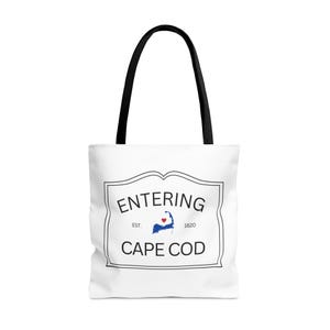 Entering Cape Cod Tote Bag - Cute Reusable Grocery and Market Bag, Cape Cod Gift, Everyday Yoga Bag, Cute Travel Bag