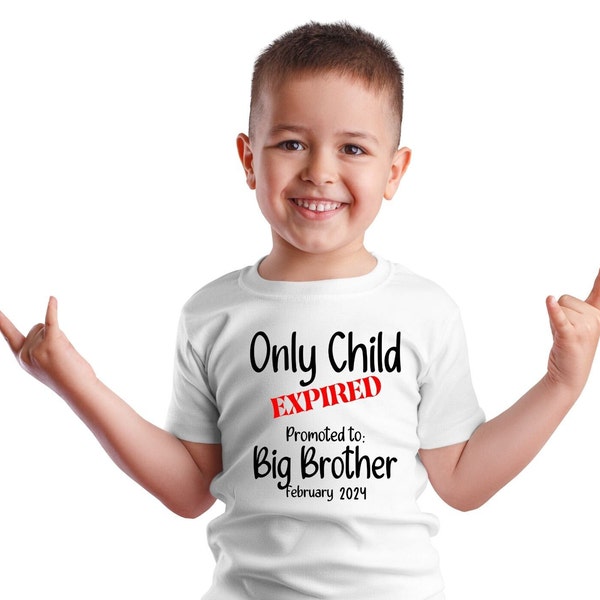 Only Child Expired Promoted to Big Brother\Sister Toddler, Baby Reveal SVG PNG