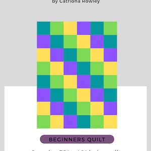 Simple Beginners Baby Quilt Pattern for Fat Quarters