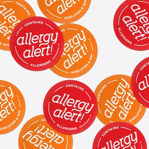 Aangepaste Allergie Alert Pantry / Koelkast / Klaslokaal Labels | Voedselallergieën | Avery Label Compatibel | DIGITAAL BESTAND