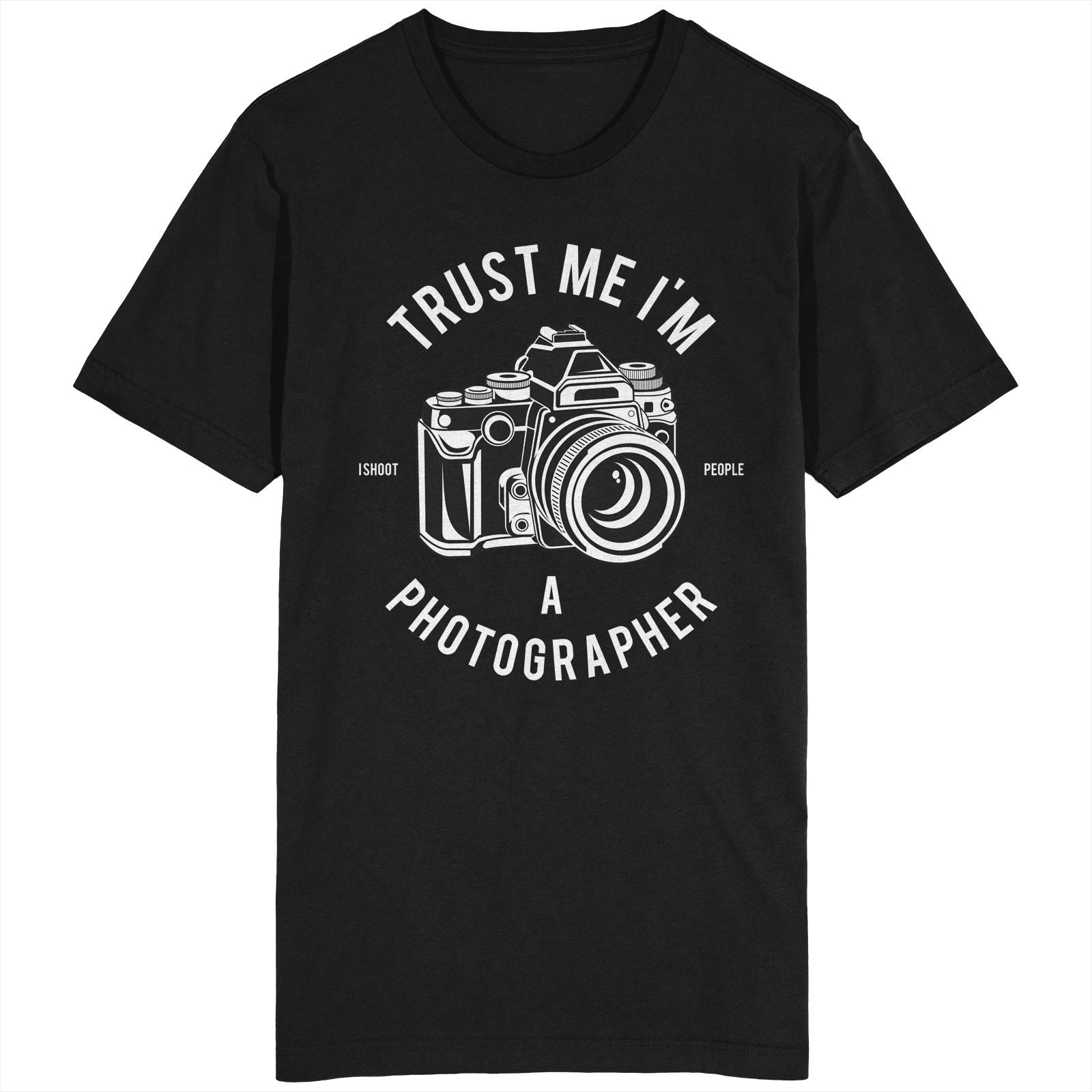 Trust me I'm a photographer black and white t shirt style modern new design 