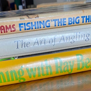 Set of three vintage books about fishing/angling from the 1960's