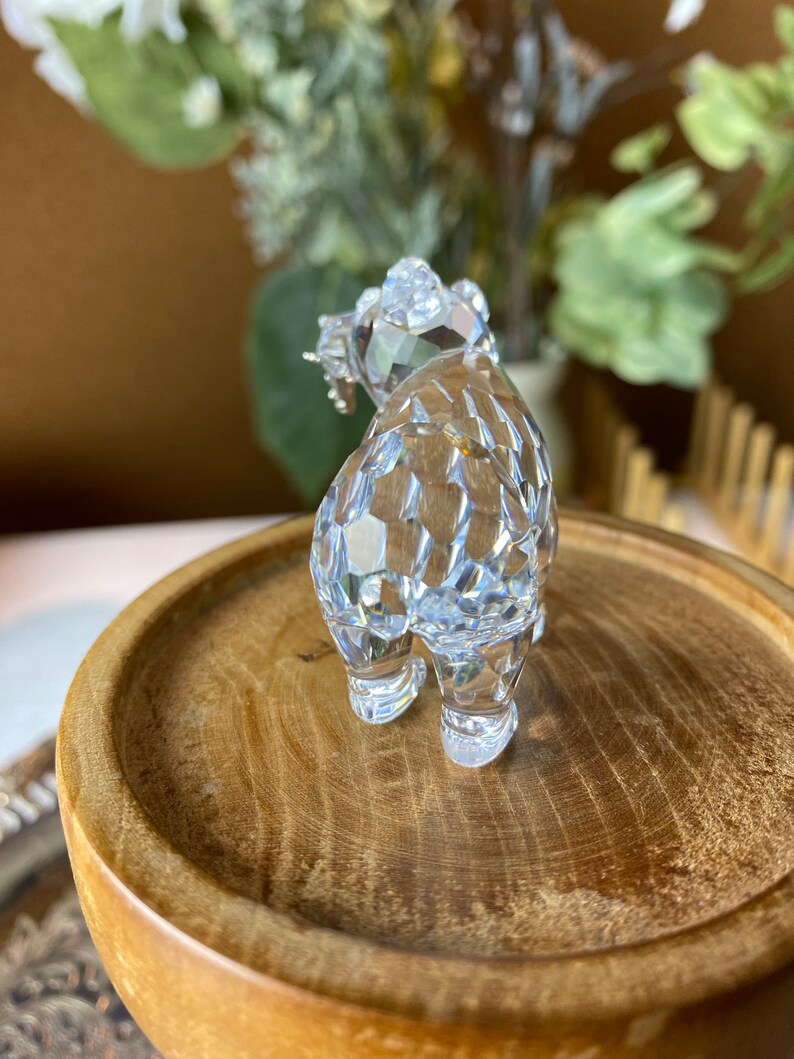 Swarovski Crystal Grizzly Cub With Fish in Boxoriginal With Etsy