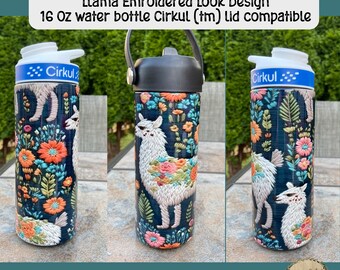 Kids Cirkul 12 OZ Water Bottle W/Orange Sleeve and Lid NEW