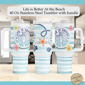 Summer Beach Gnome Tumbler Cup – Amy's Coffee Mugs