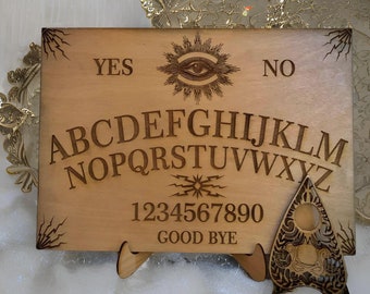 Ouija board, Wooden Ouija Board. Spirit Board, Talking Board