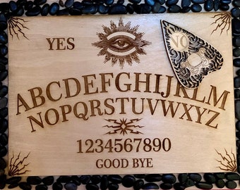 Ouija board, Wooden Ouija Board. Spirit Board, Talking Board