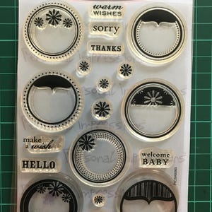 Teil USED Clear Stempel mit Stimmungstext