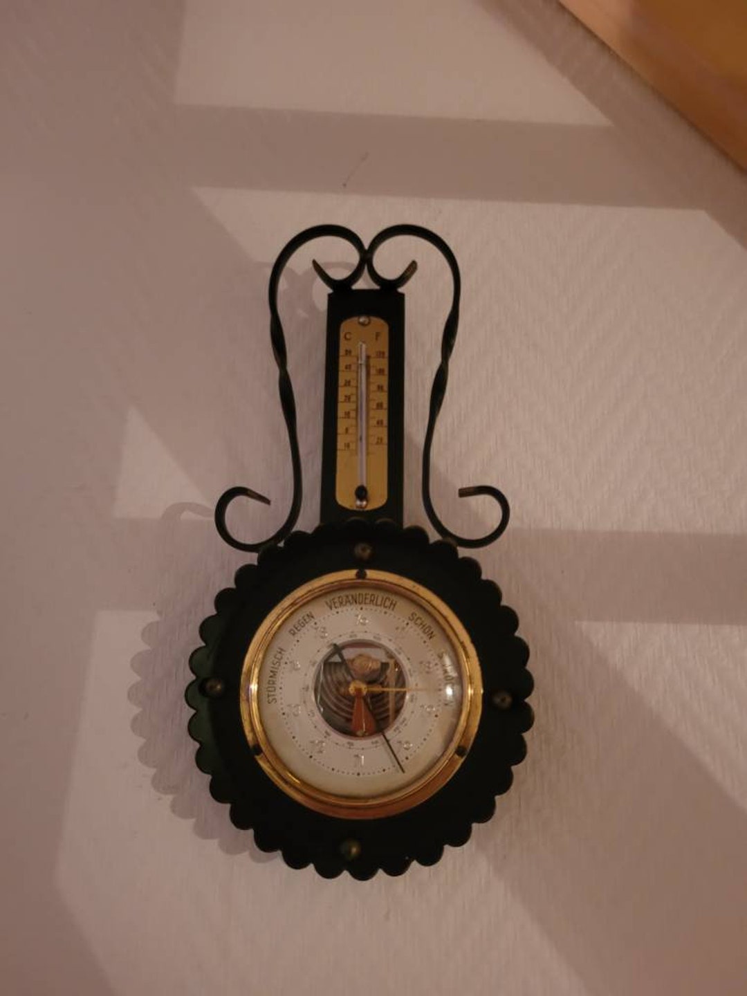 Old German Weather Station .classic Weather Station With Etsy