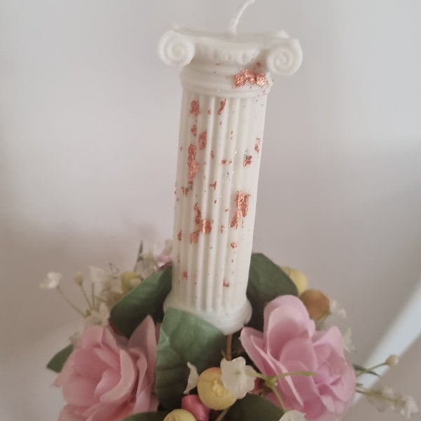 Bougie de colonne grecque - Bougies grecques- Mythology - Soy Wax Candles - Eco Friendly - Roman Column - Pillar CandleGreek mythology