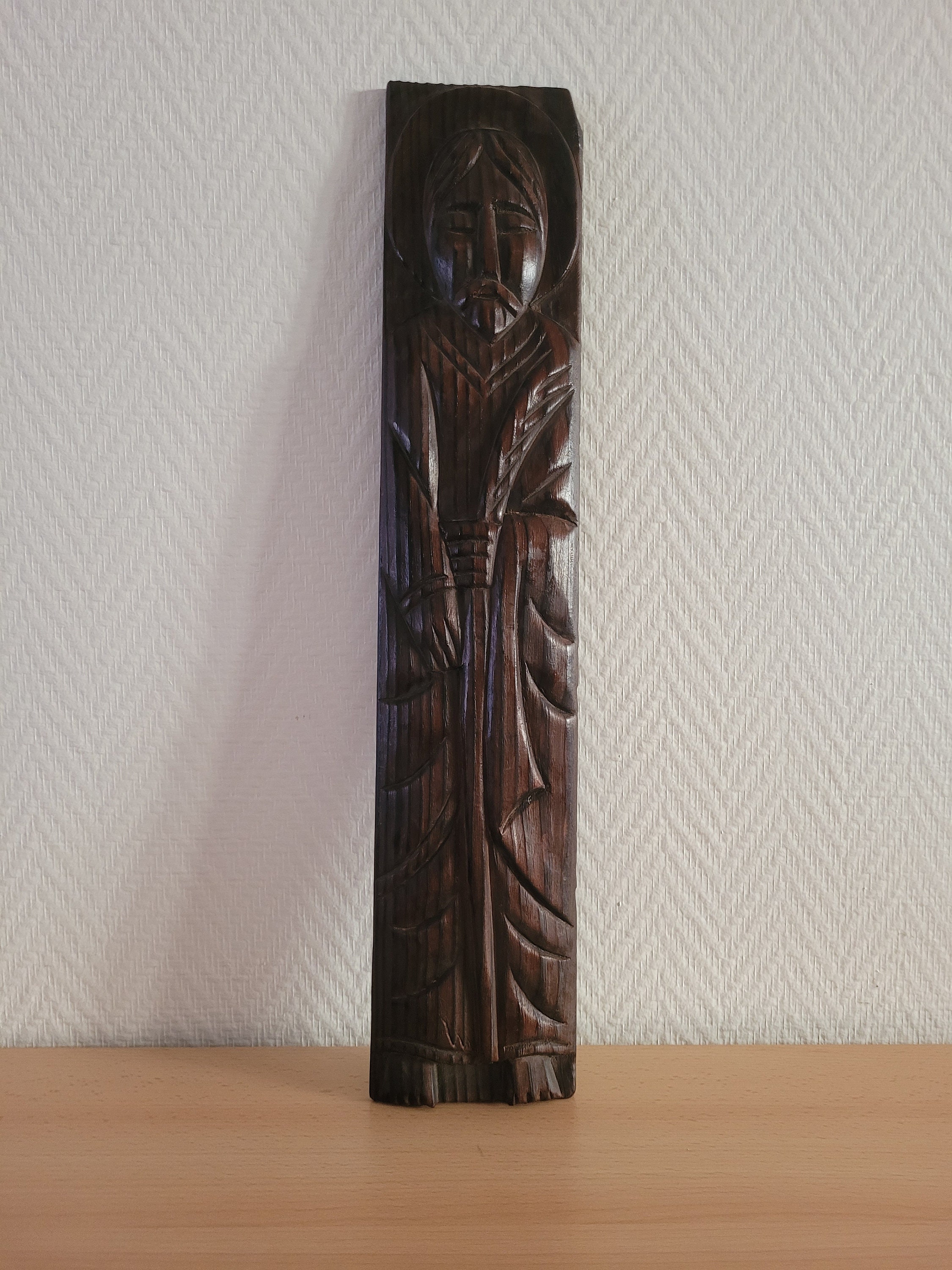 Tableau Vintage en Bois Ancien