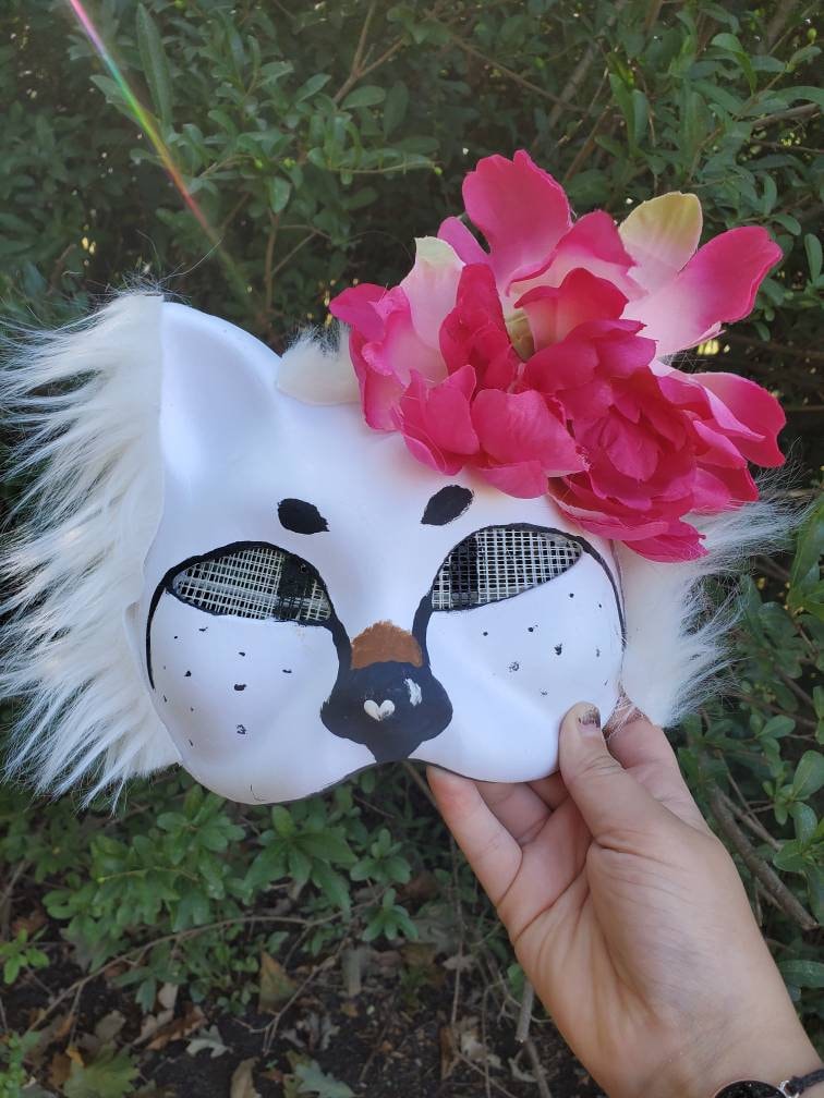 White Wolf Therian Pride Mask for Sale by Elle Abell
