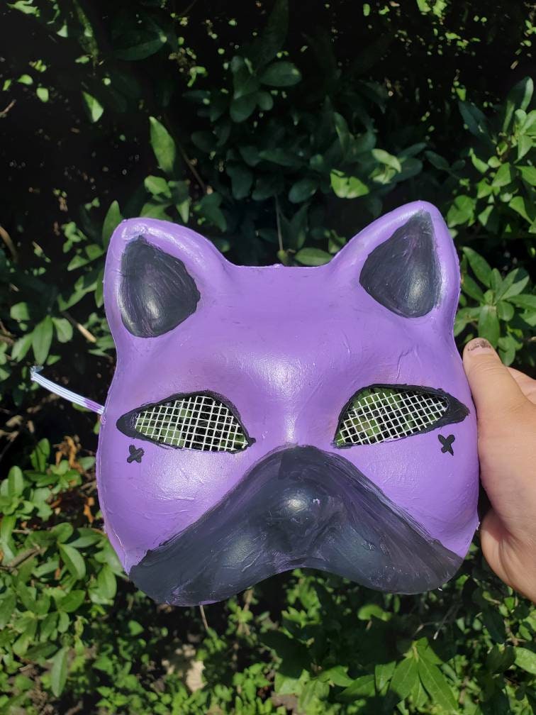 Purple Cat/dog Therian Mask 