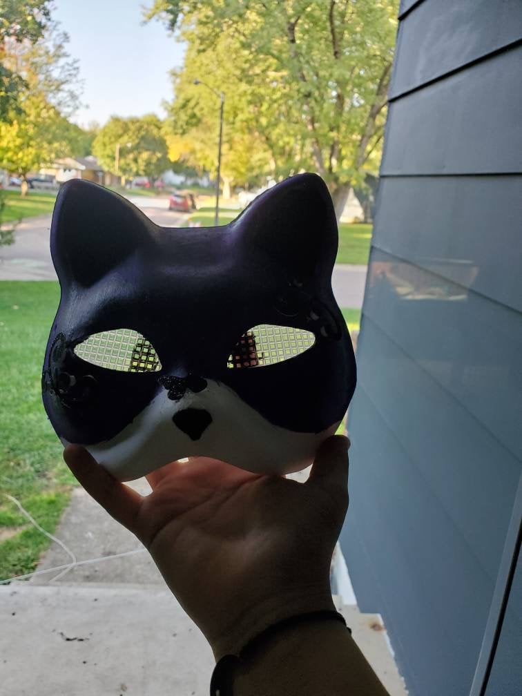 Purple Cat/dog Therian Mask -  UK