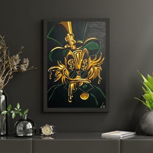 Acrylic painting on large canvas, original painting, handmade, self-painted unique piece, pop art art, modern mural
