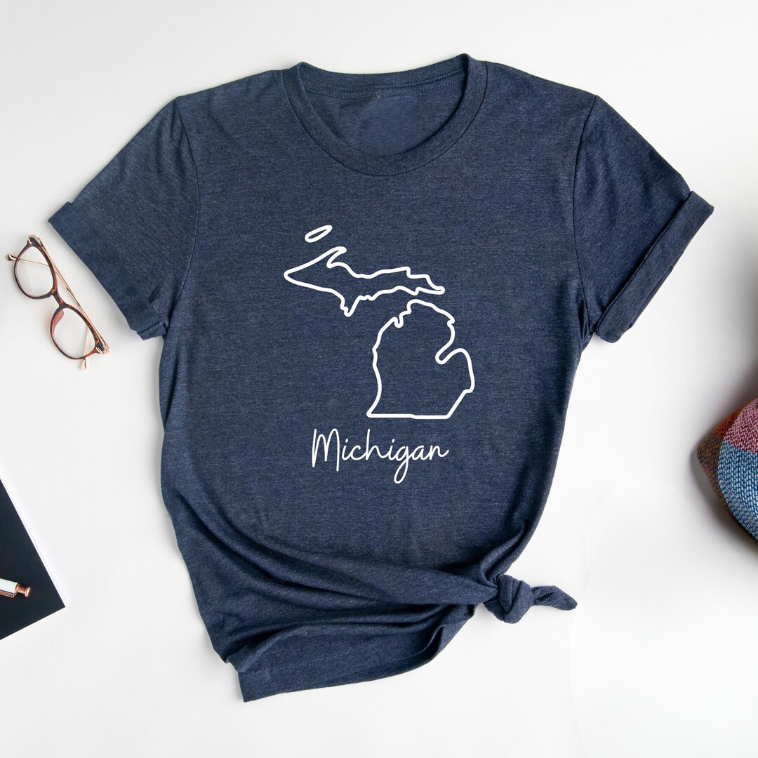 Michigan Shirt, American State T-shirt, Gift T-shirt, State Tops ...