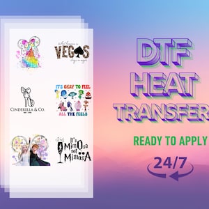 DTF Transfer By Size, Full Color Custom DTF Print, High Quality, Ready To Press Transfers, Wholesale Dtf Print, Custom Heat Transfer