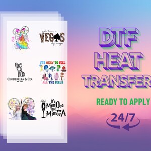 DTF Transfer By Size, Full Color Custom DTF Print, High Quality, Ready To Press Transfers, Wholesale Dtf Print, Custom Heat Transfer