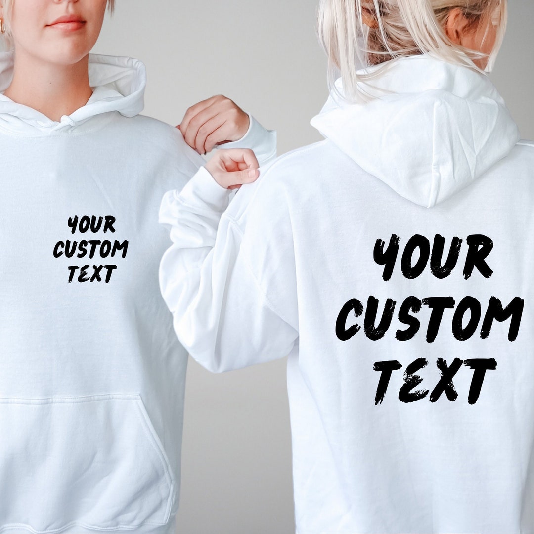 Personalized Add Your Text Image Front And Back Mens V | INDIA