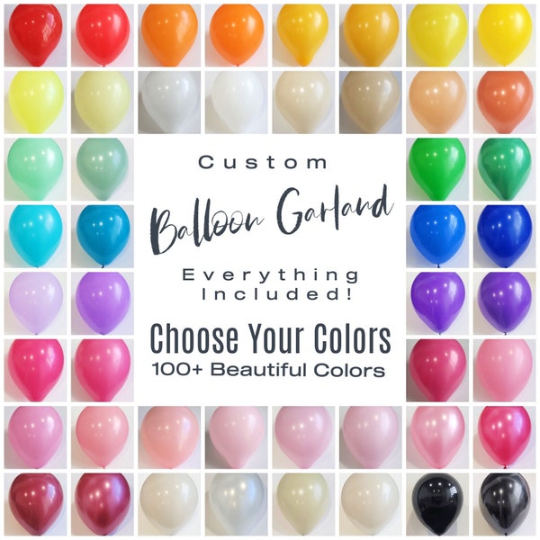 Custom Balloon Garland Kit | DIY Balloon Garland | Latex Balloons | Balloon Arch Kit | Graduation Balloon Garland Kit | Custom Balloon Arch