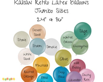 Globos de látex gigantes / Globos enormes / Globos de 24 pulgadas / Globos de 36 pulgadas / Fiesta de cumpleaños / Decoración de bodas / Globos gigantes / Globos estilo boho