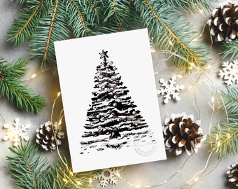 11x14 Print Christmas, Christmas Tree Wall Art, Christmas Printable Wall Art, Christmas Wall Art Decor, Neutral Christmas Tree Wall Art