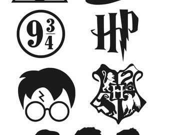 Harry Potter Vinyl Sticker Set - 9 Stickers Included
