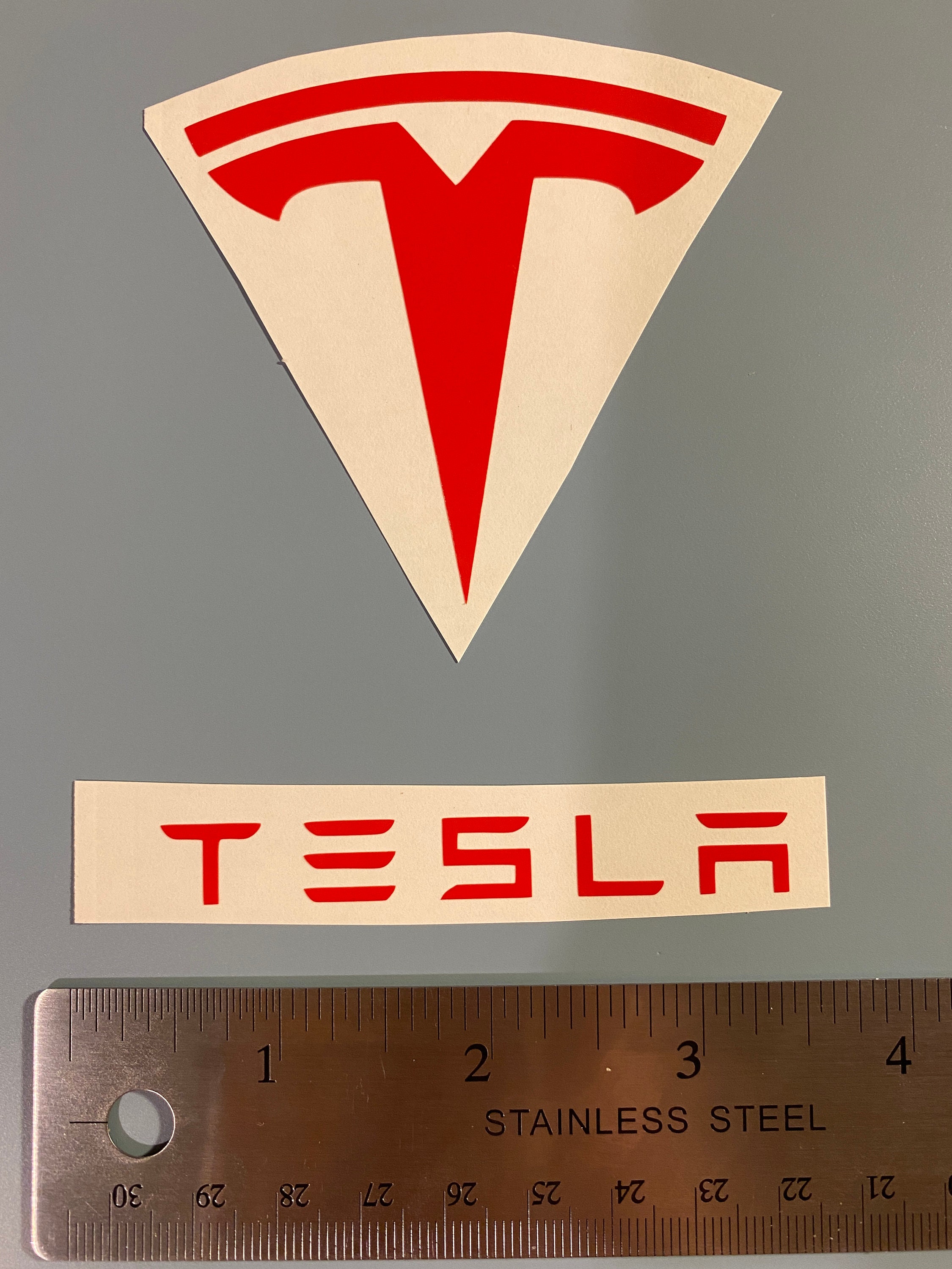 Quality Control Sticker Tesla TESLA Car Make Logo - Vinyl Sticker - Etsy UK