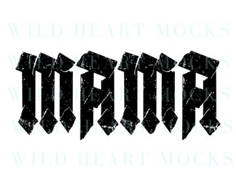 Distressed Rocker Mama || PNG, Sublimation, Digital Mama File, Vintage Mama, Trendy Mama