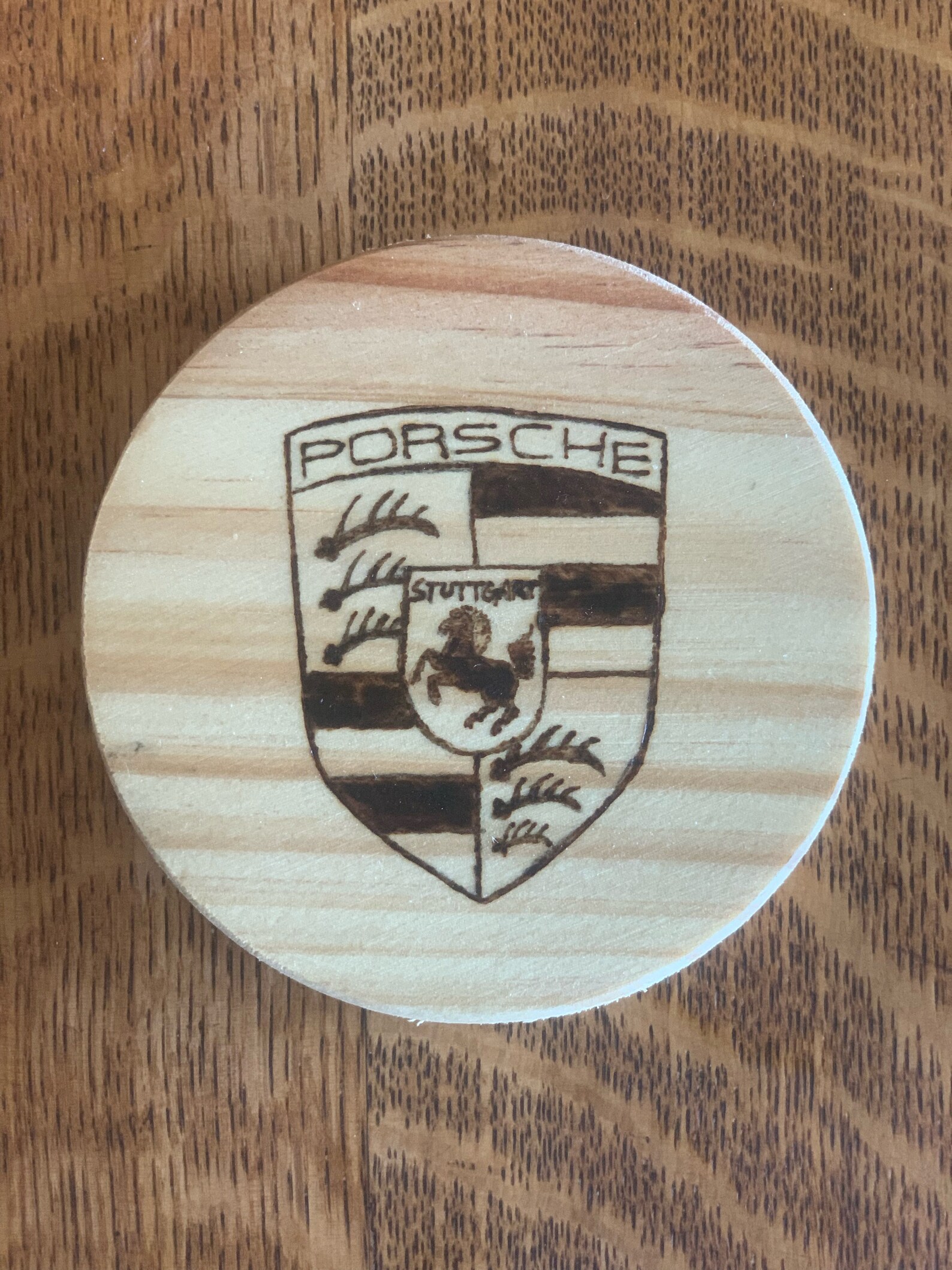 Personalized coaster Porsche car coaster cup present wood Etsy