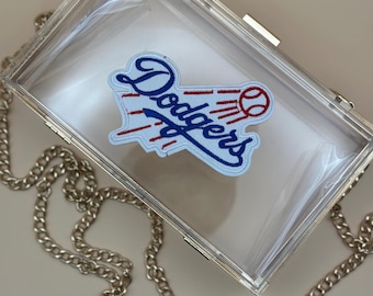 Dodgers Clear Stadium Purse | MLB Stadium Approved Crossbody | Game Day Bag | Dodgers Fan Gift