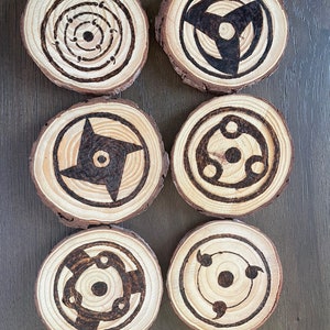 uchiha eyes sharingan Akatsuki naruto sasuke coasters