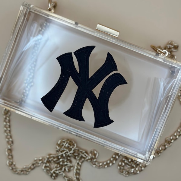 Yankees Clear Stadium Purse | MLB Stadium Approved Crossbody | Game Day Bag | Baseball Fan Gift