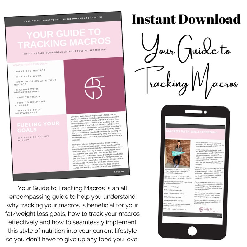 Your Guide to Tracking Macros - Etsy