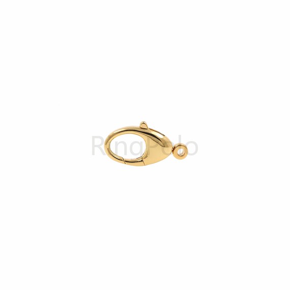 Dainty Gold Lobster Clasp, 18K Gold Filled Lobster Clasp, Fine Jewelry –  Bestbeads&Beyond