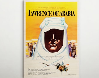 1962年 イギリスの壮大な歴史ドラマ アラビアのロレンス 映画ポスター